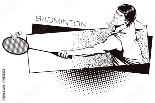 Summer kinds of sports. Badminton