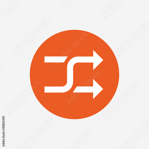 Shuffle sign icon. Random symbol.