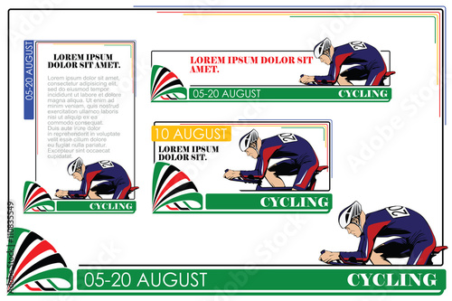 Summer kinds of sports. Cycling