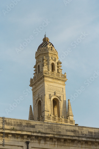 Lecce, the peak of the bell tower