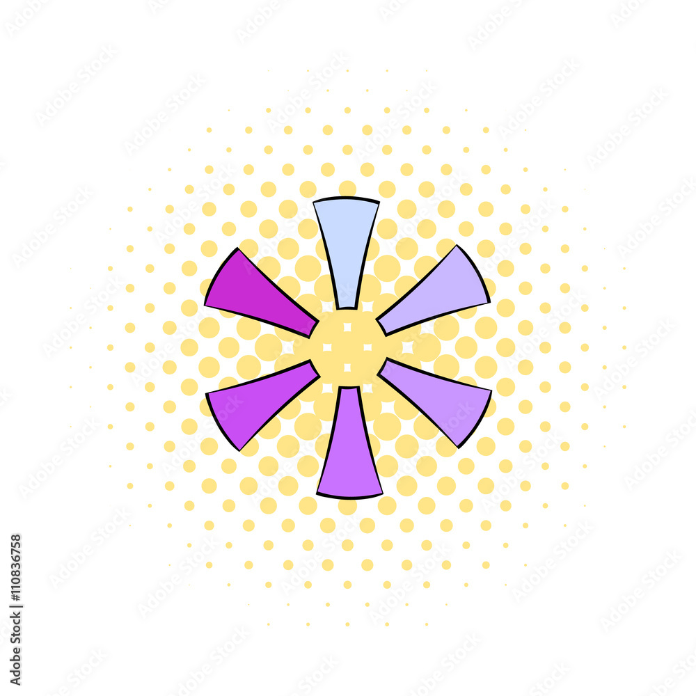 Loading process circular icon, comics style Loading process circular icon, comics style