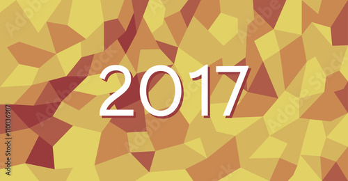 greeting card, happy new year 2017