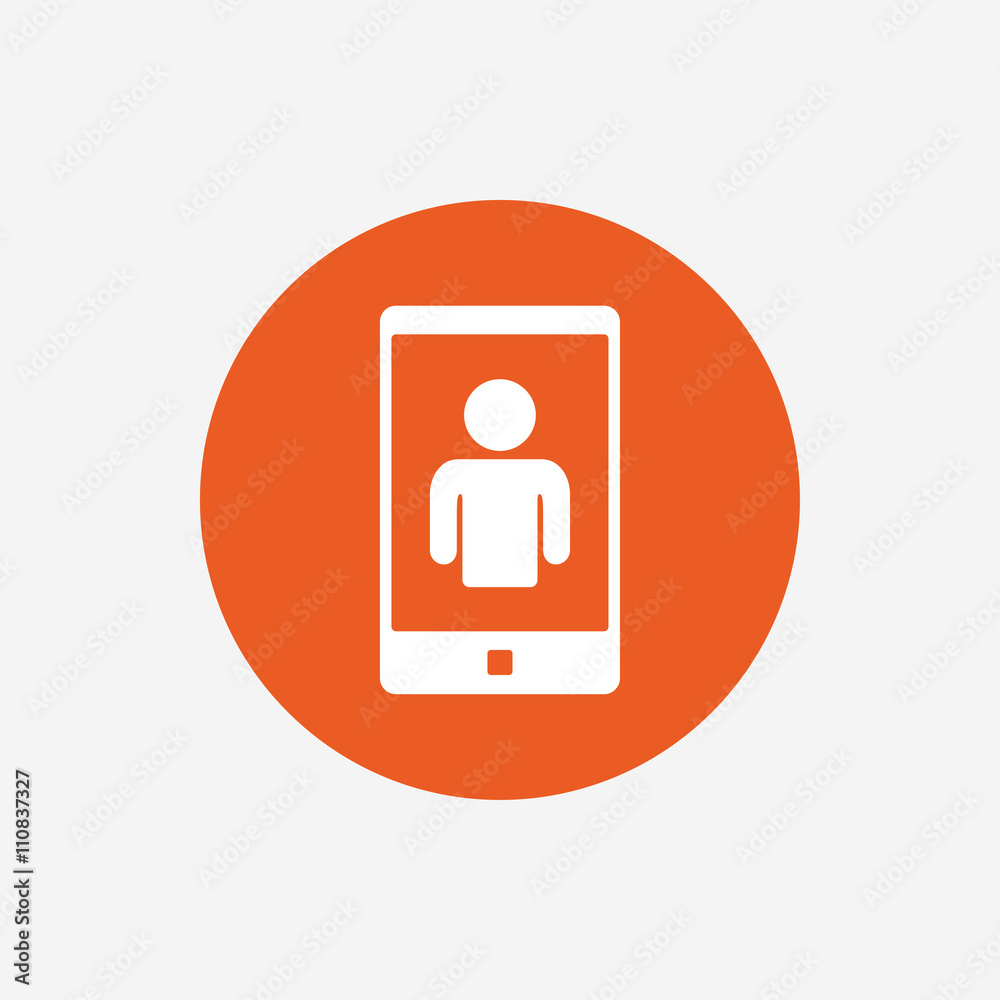 Video call sign icon. Smartphone symbol. Video call sign icon. Smartphone symbol.