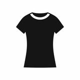 T shirt icon in simple style