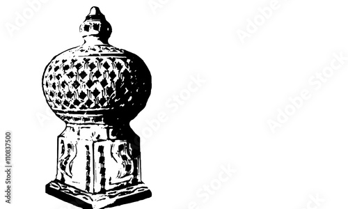 silhouette tipica lampada tunisina