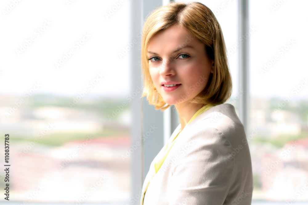 The Beautiful smiling business woman portrait. The Beautiful smiling business woman portrait.