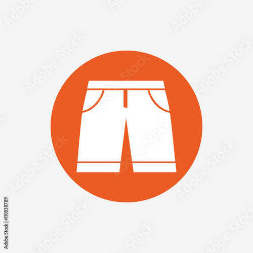 Men's Bermuda shorts sign icon. Clothing symbol.