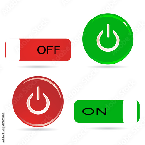 Button is on to turn off