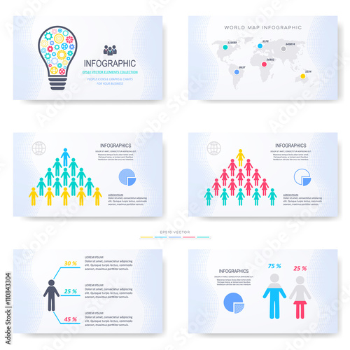 Vector template for presentation slides
