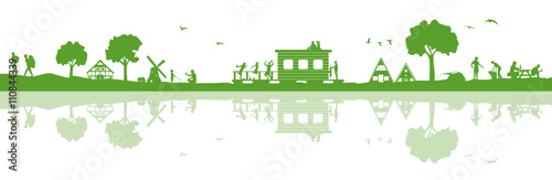 Hausboot Landschaft
