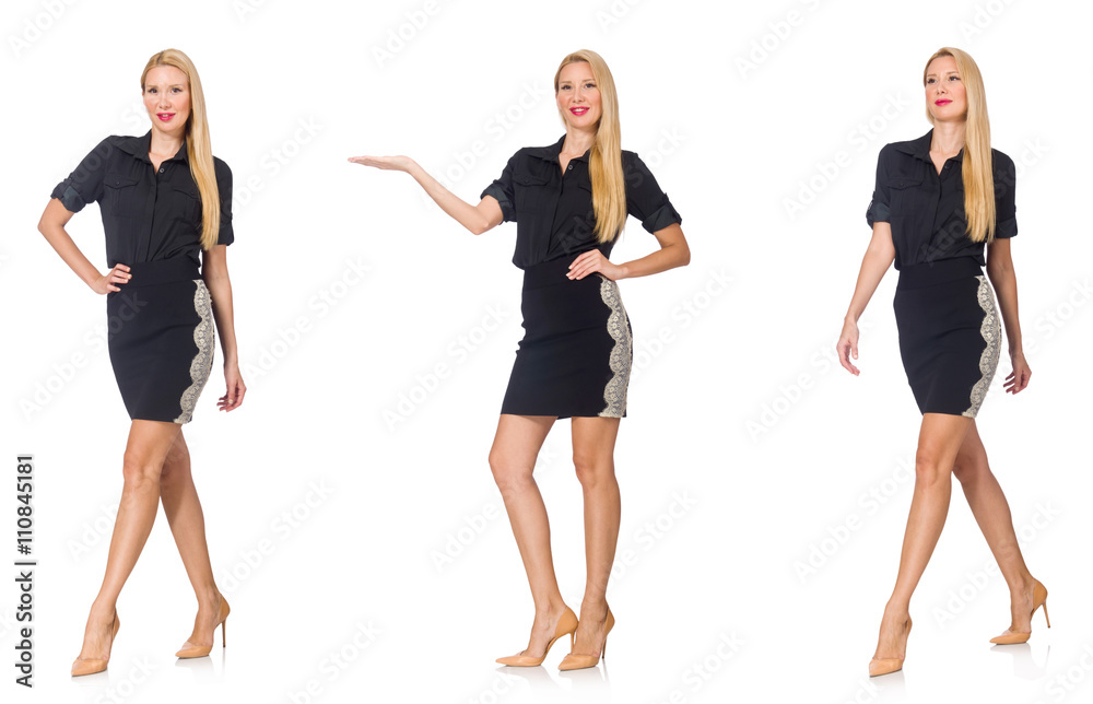 Obraz premium Composite photo of woman in various poses