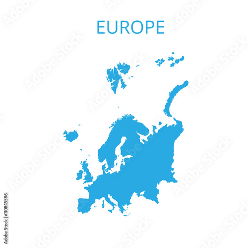 Europe map. Vector illustration.