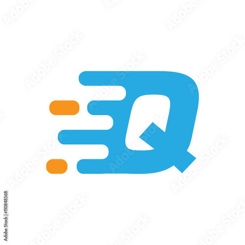 Simple Modern initial move logo q