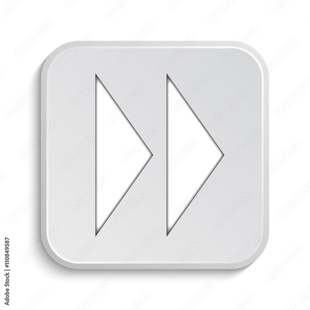 Fast forward sign icon Fast forward sign icon
