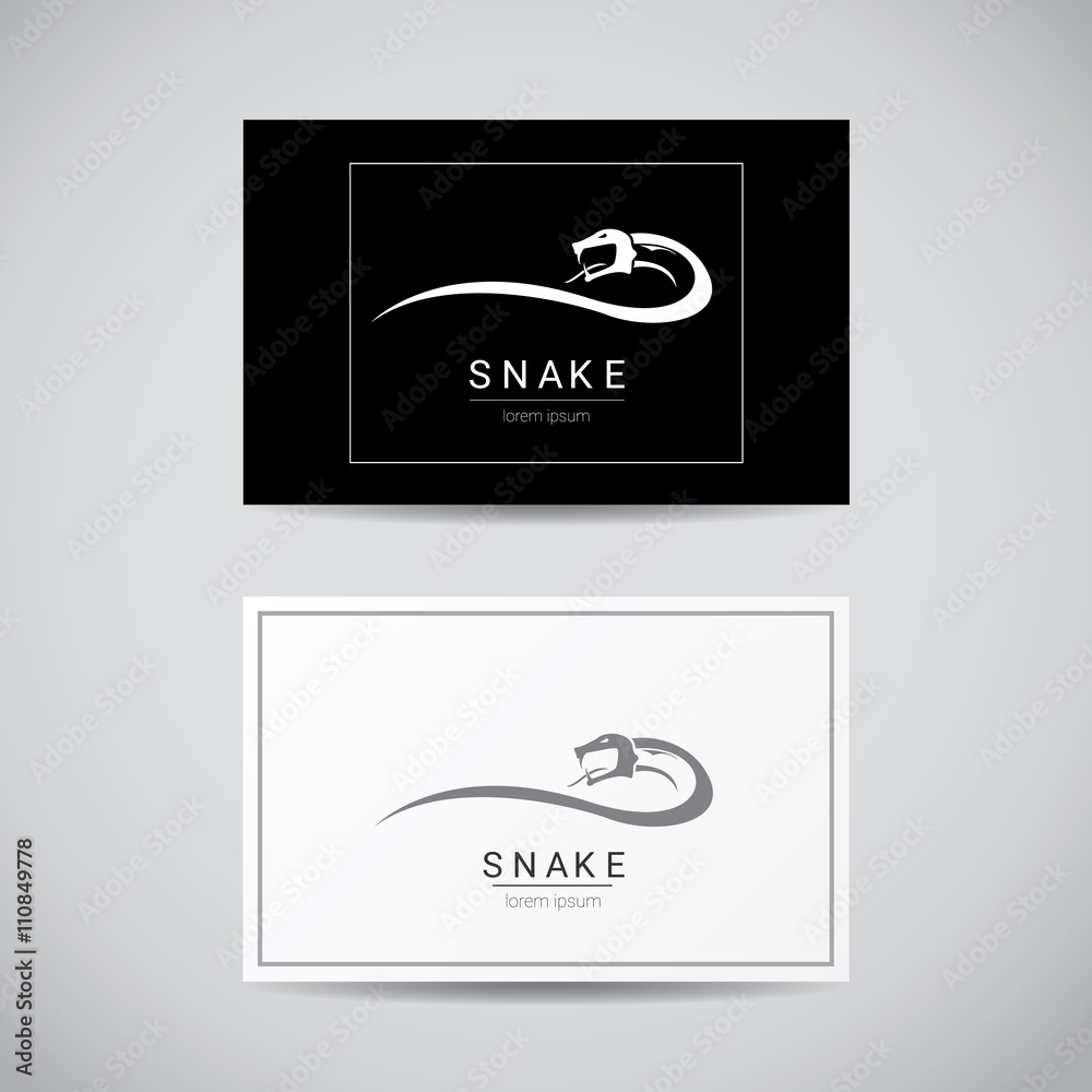 vector snake simple black logo design element. vector snake simple black logo design element.