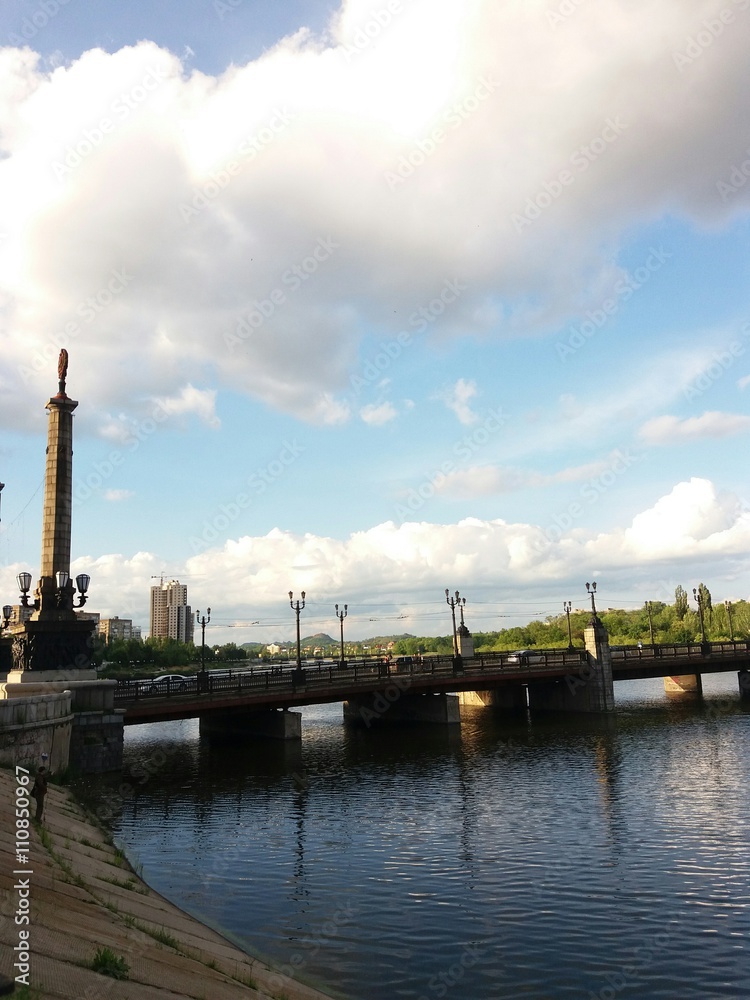 Мост через Кальмиус фото с телефона