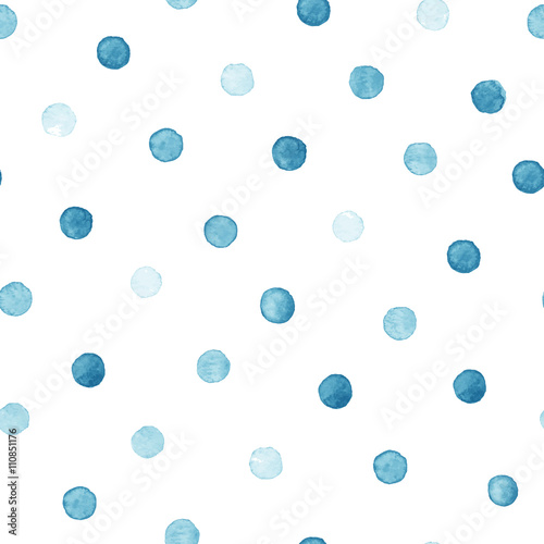Colorful paint watercolor seamless pattern. - Illustration