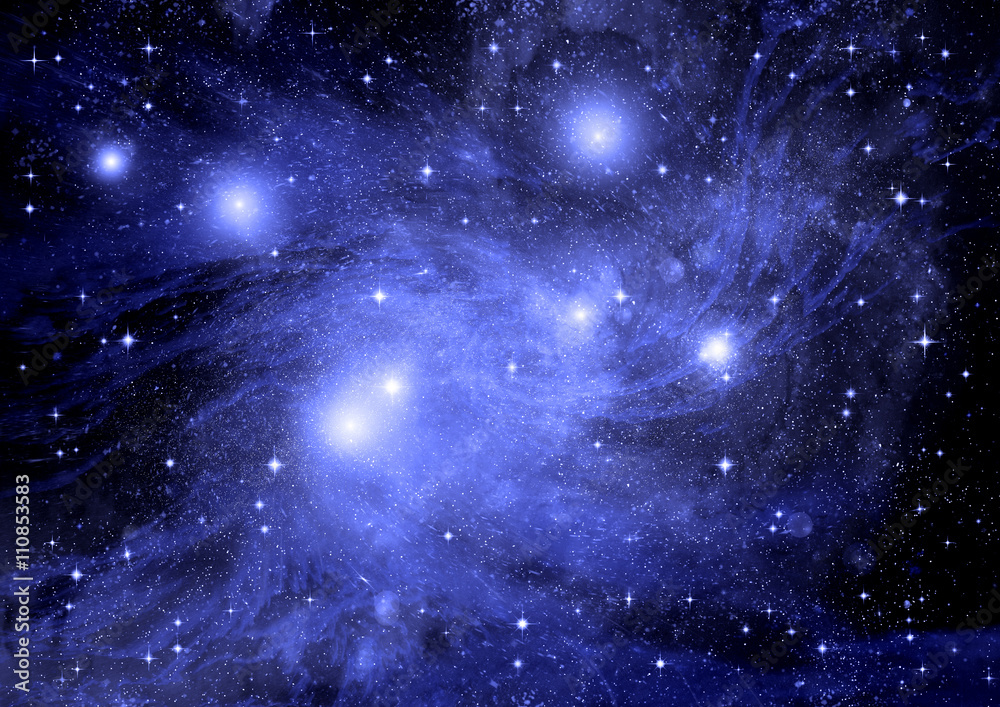 galaxy in a free space galaxy in a free space