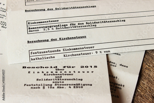 Bescheid über Einkommensteuer
