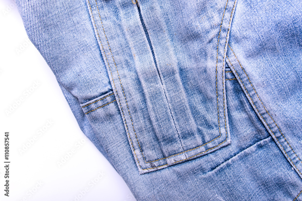 denim on white background denim on white background