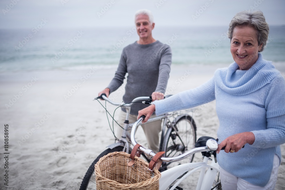 custom made wallpaper toronto digitalHappy senior couple with their bike