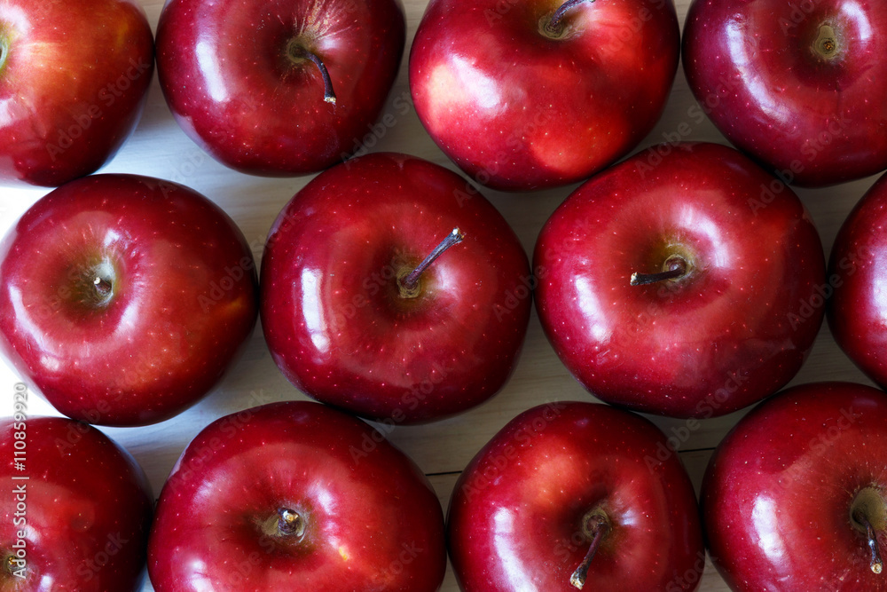 Background of red delicious ripe apples Background of red delicious ripe apples