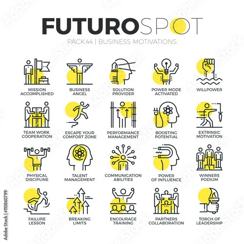 Business Motivations Futuro Spot Icons