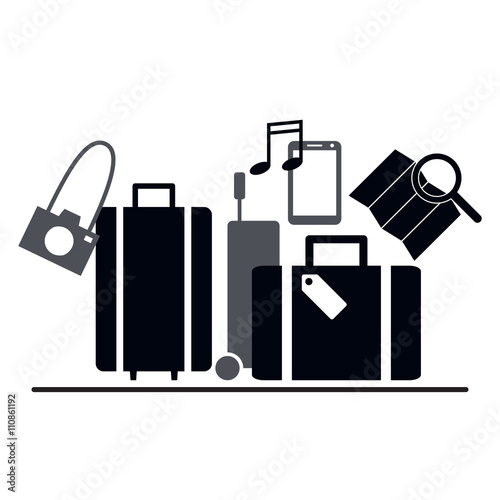 travel icons set for design
