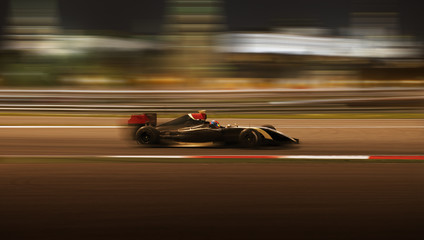 Fototapete Motorsport Rennwagenrennen mit hoher Geschwindigkeit  © Alexey Kuznetsov