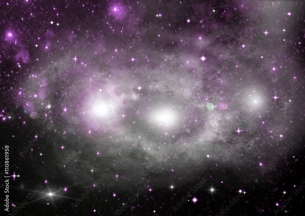 Fototapeta premium galaxy in a free space