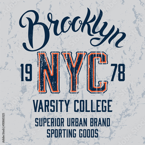 Brooklyn City print design.