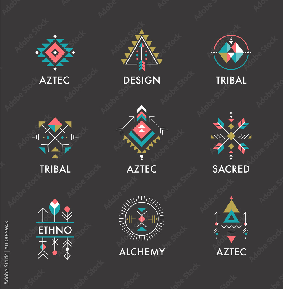 Esoteric, Alchemy, sacred geometry, tribal and Aztec, sacred geometry, mystic shapes, symbols Esoteric, Alchemy, sacred geometry, tribal and Aztec, sacred geometry, mystic shapes, symbols