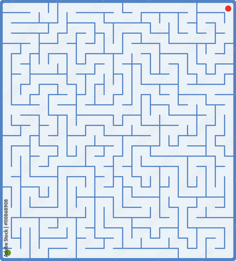 vector illustration of complex labyrinth vector illustration of complex labyrinth