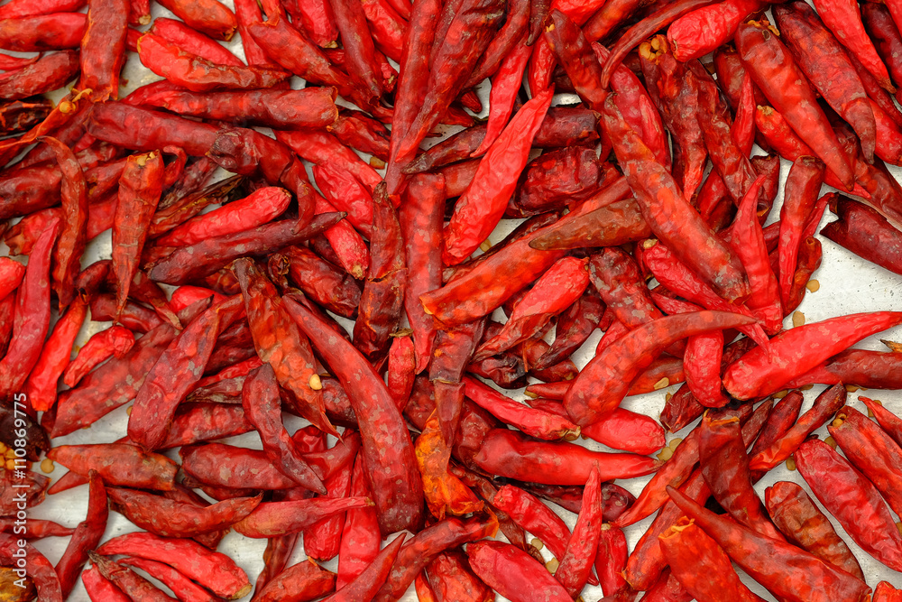Dried peppers for cooking ,Thai food style .