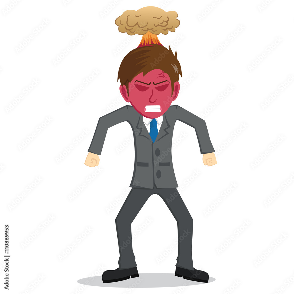 Angry Businessman Clipart