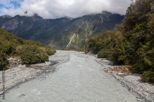 View of the Fox River in New Zealand