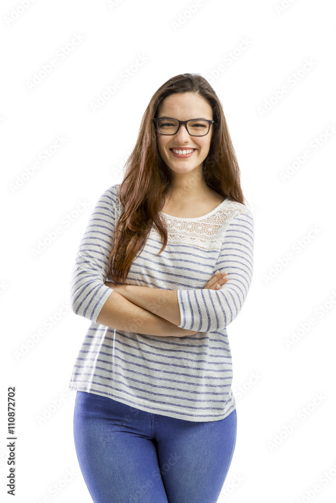 Fototapeta premium Lovely woman smiling