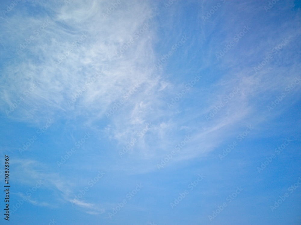 blue sky with little cloud