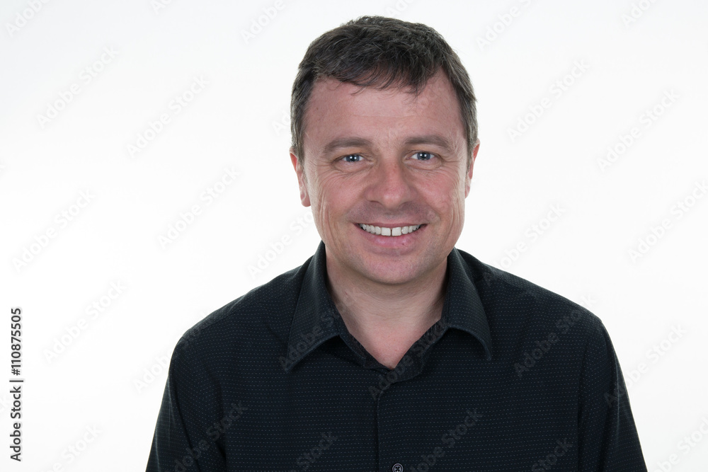 Portrait of a cheerful guy with blue eyes Portrait of a cheerful guy with blue eyes