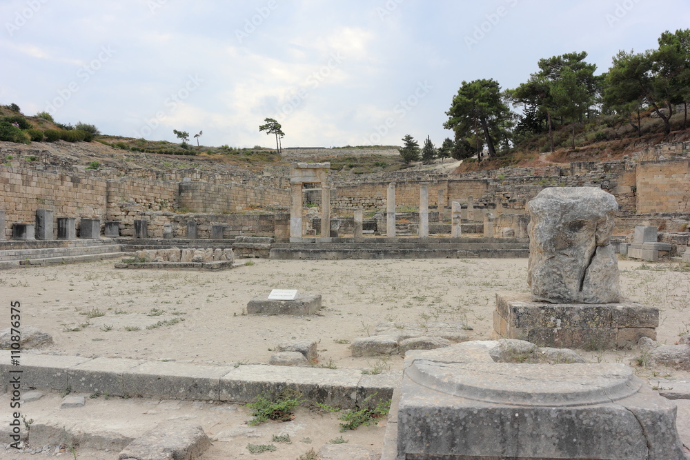 The ancient city of Kameiros (Kamiros), Rhodes, Greece.