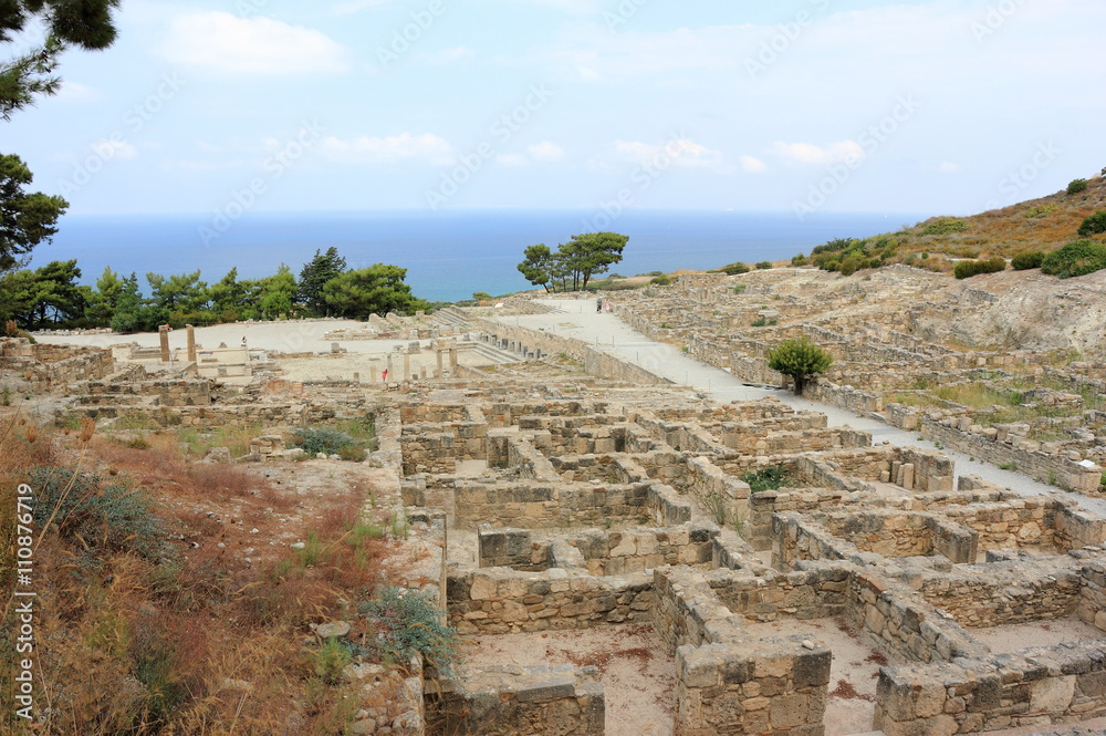 The ancient city of Kameiros (Kamiros), Rhodes, Greece.