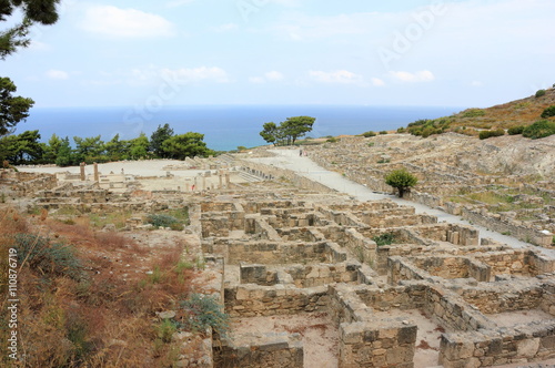 The ancient city of Kameiros (Kamiros), Rhodes, Greece.