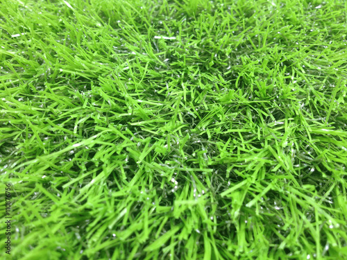 Artificial green grass turf