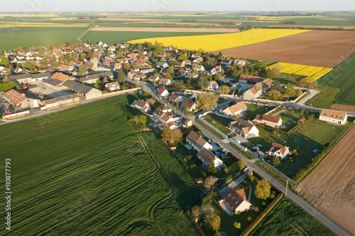 Boinville-le-Gaillard vue du ciel