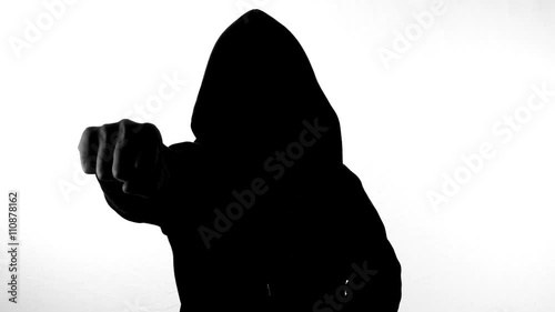 Wallpaper Mural anonymous hacker with mask talking to camera 4k Torontodigital.ca
