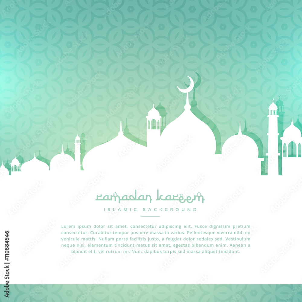 ramadan kareem greeting background