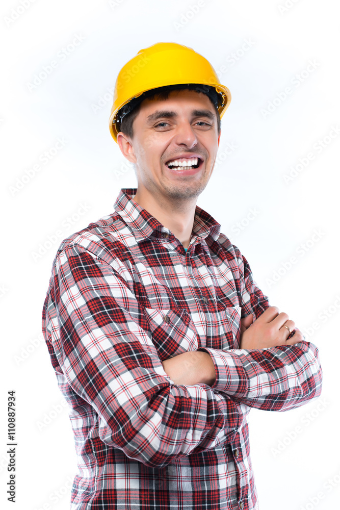 a young man in a helmet