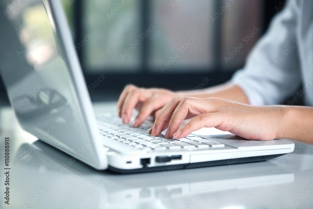 woman Hands typing woman Hands typing