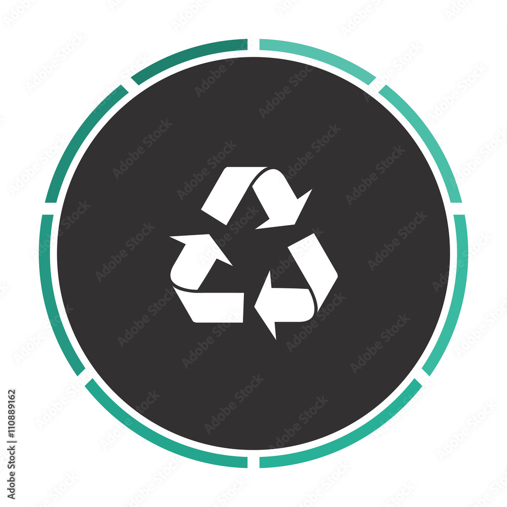 Recycling computer symbol Recycling computer symbol