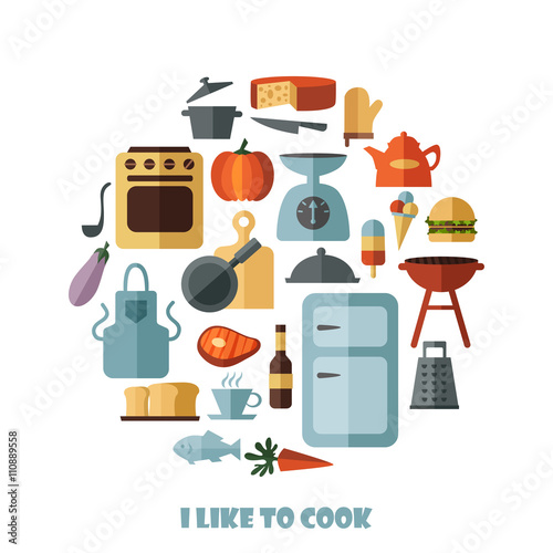 cooking. vector illustration